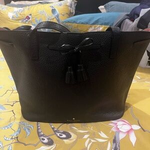 Kate Spade Black Textured Tote